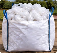 Wrap film stored separately in an extra-large tonne bag